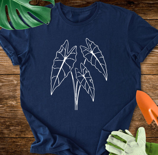 Minimalist Alocasia Plant Art T-Shirt