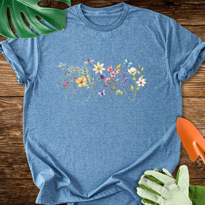 Watercolor Wildflowers T-Shirt