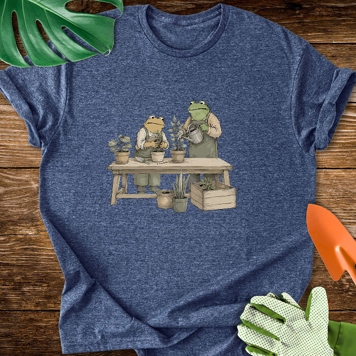 Frog Gardeners Planting Houseplants T-Shirt