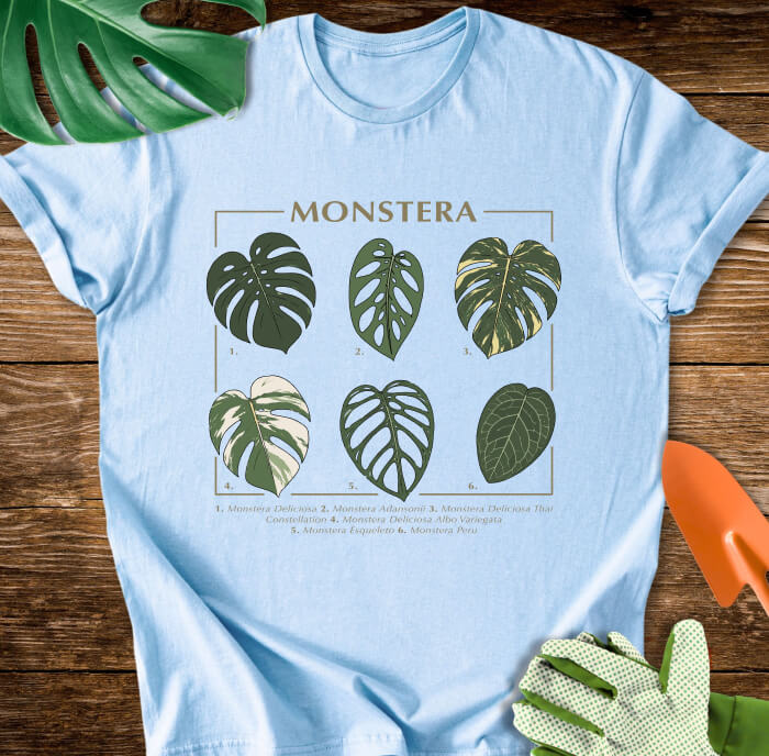 Monstera Varieties T-Shirt