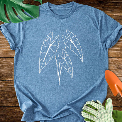 Minimalist Alocasia Plant Art T-Shirt