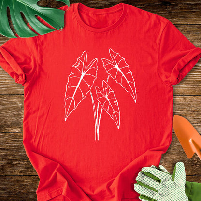 Minimalist Alocasia Plant Art T-Shirt