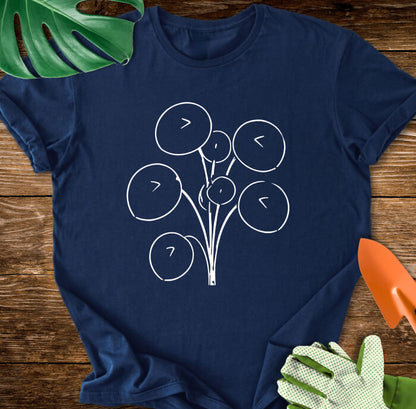 Minimalist Chinese Money Plant Art T-Shirt