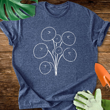 Minimalist Chinese Money Plant Art T-Shirt