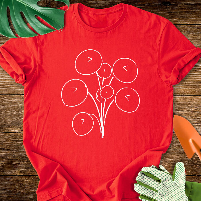 Minimalist Chinese Money Plant Art T-Shirt