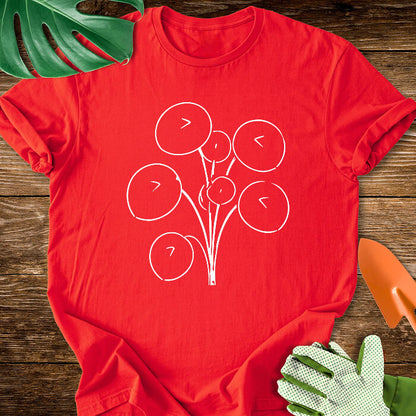 Minimalist Chinese Money Plant Art T-Shirt