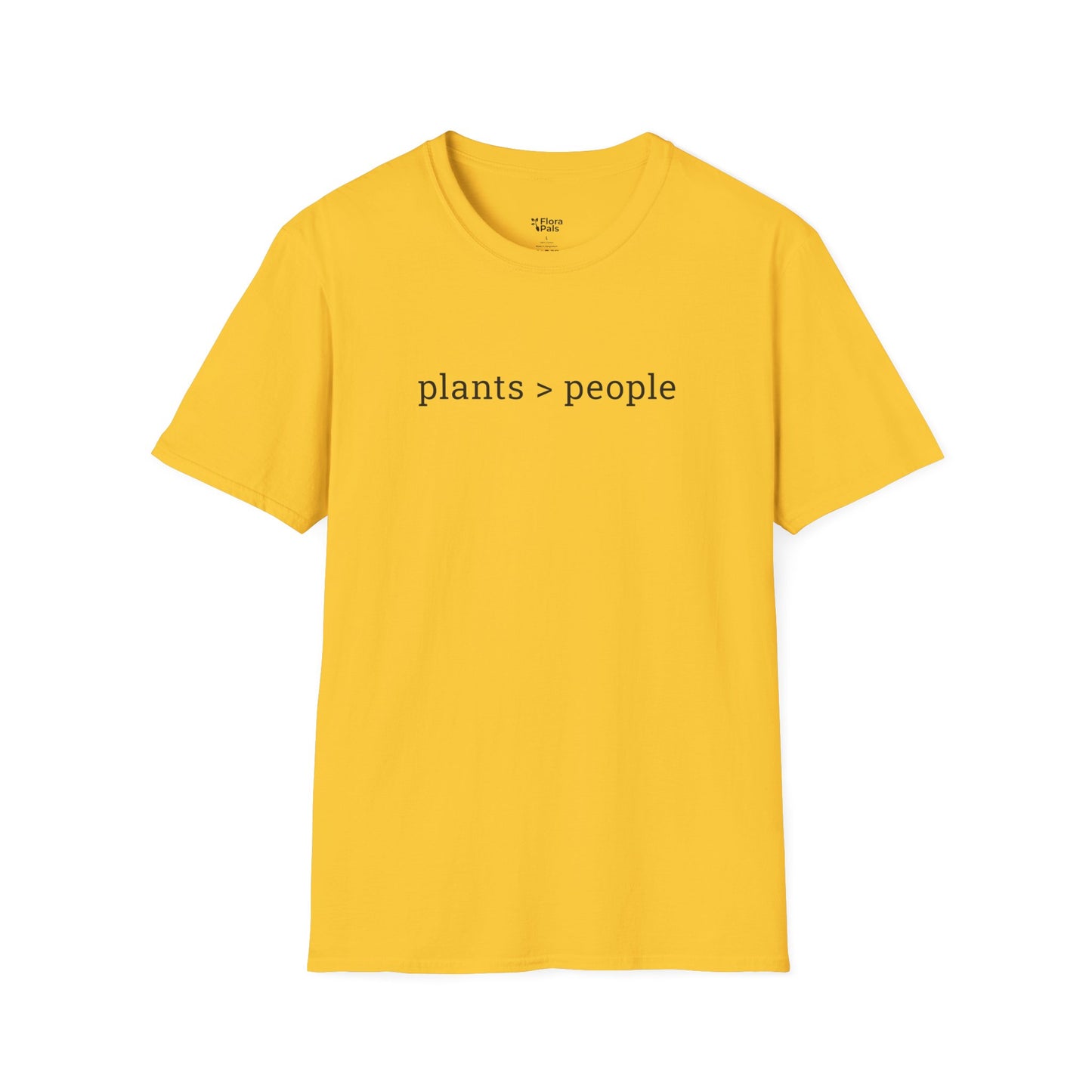 Plants > People plant lover  t-shirt design yellow