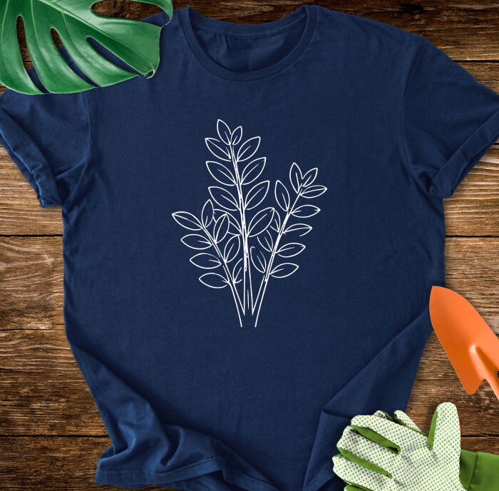 Minimalist ZZ Plant Art T-Shirt
