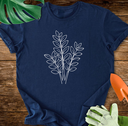 Minimalist ZZ Plant Art T-Shirt