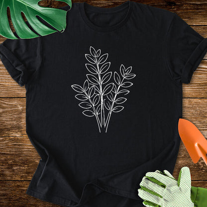 Minimalist ZZ Plant Art T-Shirt