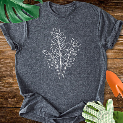 Minimalist ZZ Plant Art T-Shirt