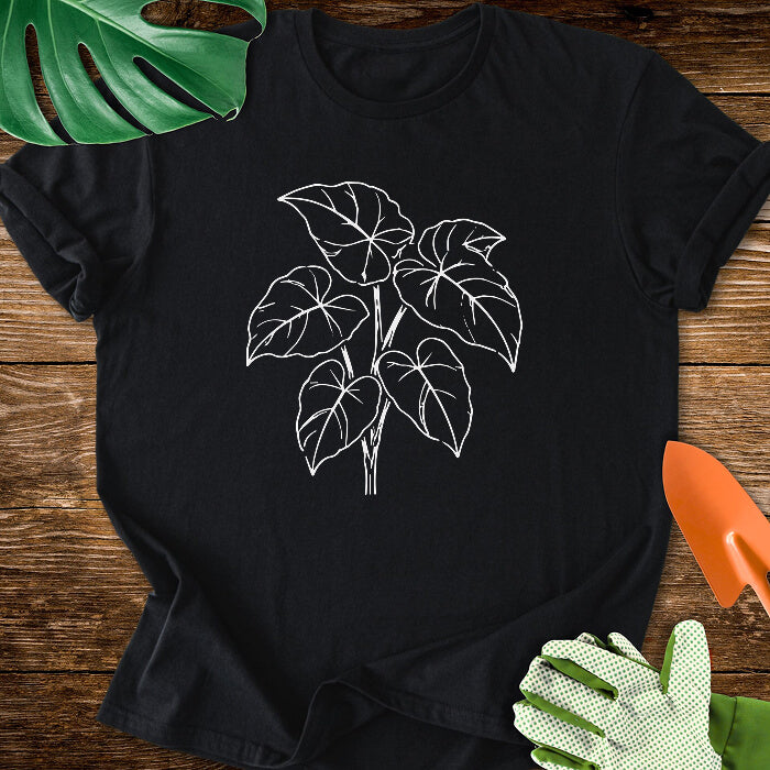 Minimalist Syngonium Plant Art T-Shirt