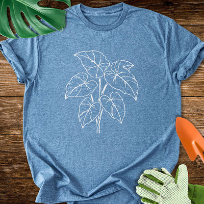 Minimalist Syngonium Plant Art T-Shirt