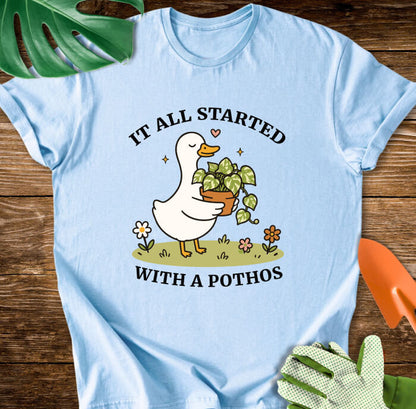 It All Started With A Pothos T-Shirt