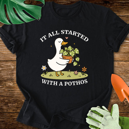 It All Started With A Pothos T-Shirt