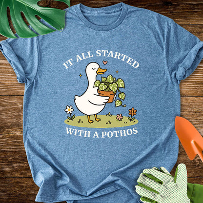 It All Started With A Pothos T-Shirt