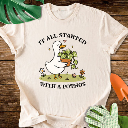 It All Started With A Pothos T-Shirt