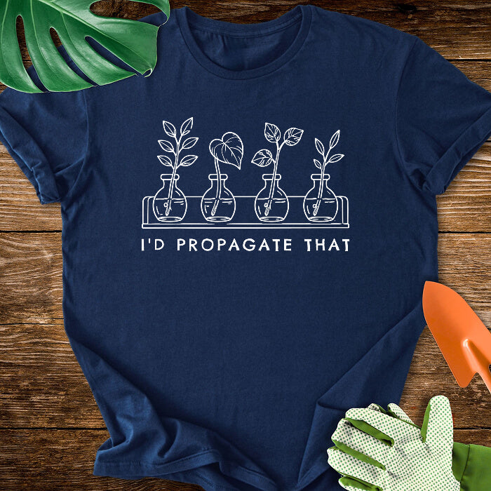 I'd Propagate That Minimalist Propagation Station Line Art T-Shirt
