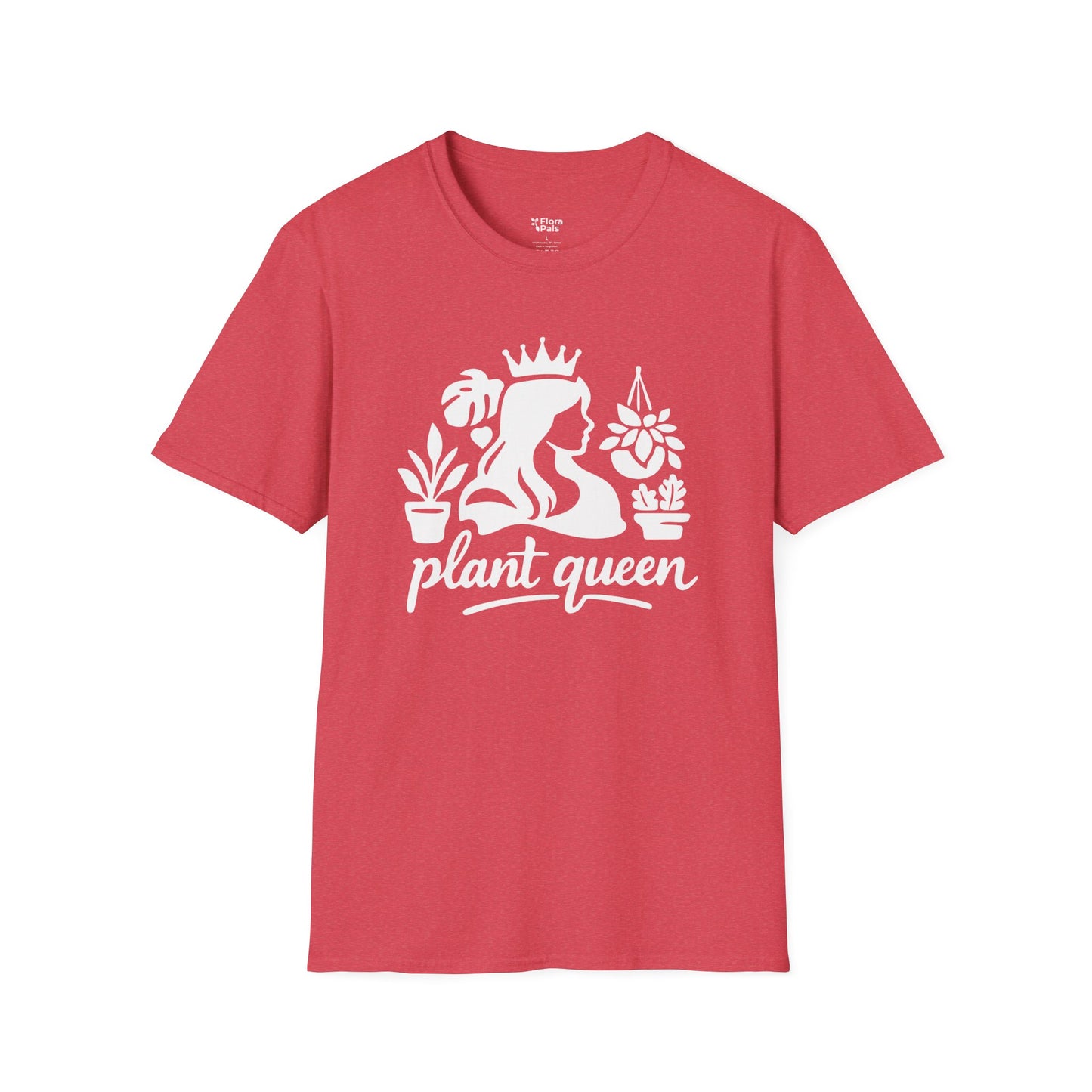 Plant Queen Silhouette plant lover  t-shirt design red