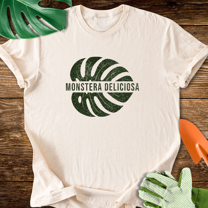 Vintage Monstera Deliciosa Leaf T-Shirt