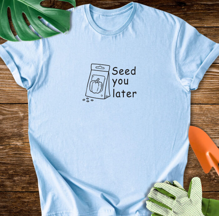 Seed You Later Pepper Seed Packet T-Shirt