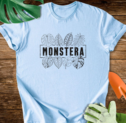 Minimalist Monstera Leaf Collection T-Shirt