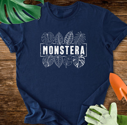 Minimalist Monstera Leaf Collection T-Shirt