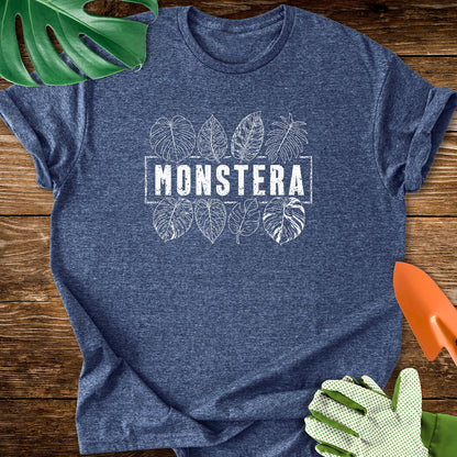 Minimalist Monstera Leaf Collection T-Shirt