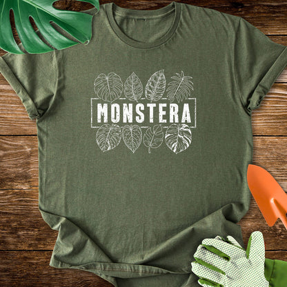 Minimalist Monstera Leaf Collection T-Shirt