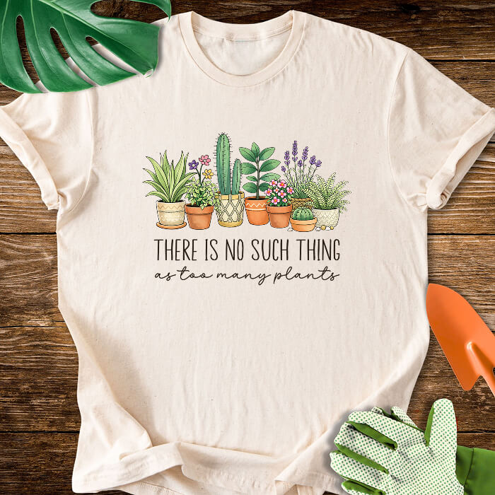 There Is No Such Thing As Too Many Plants T-Shirt