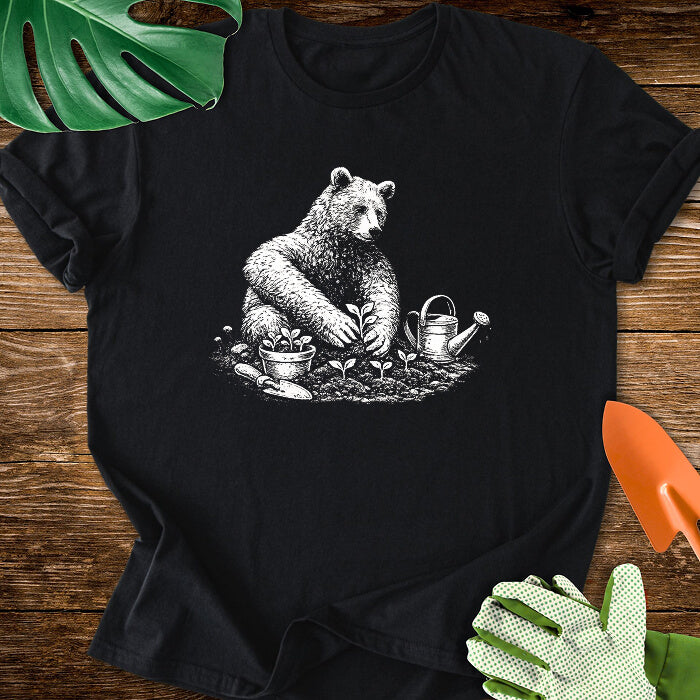 Vintage Gardening Bear T-Shirt