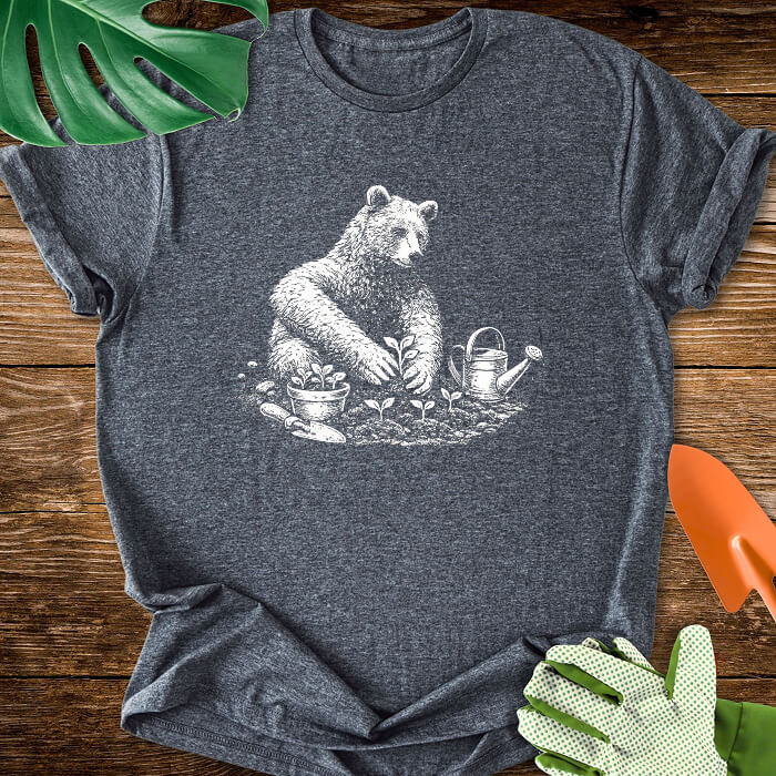 Vintage Gardening Bear T-Shirt