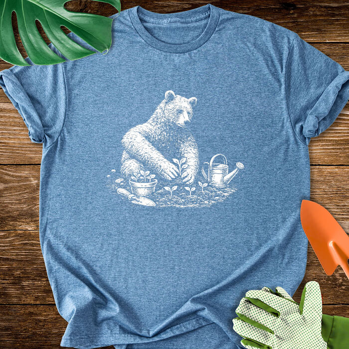 Vintage Gardening Bear T-Shirt