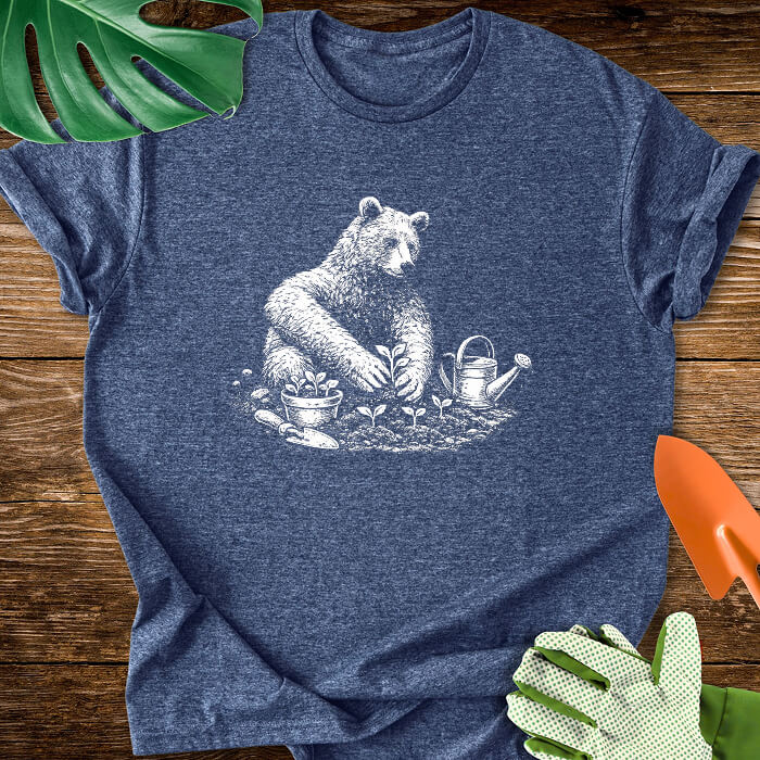 Vintage Gardening Bear T-Shirt