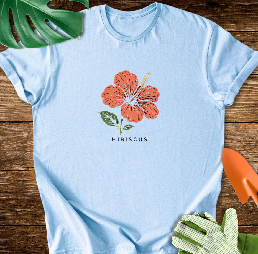 Hibiscus Vintage Botanical T-Shirt
