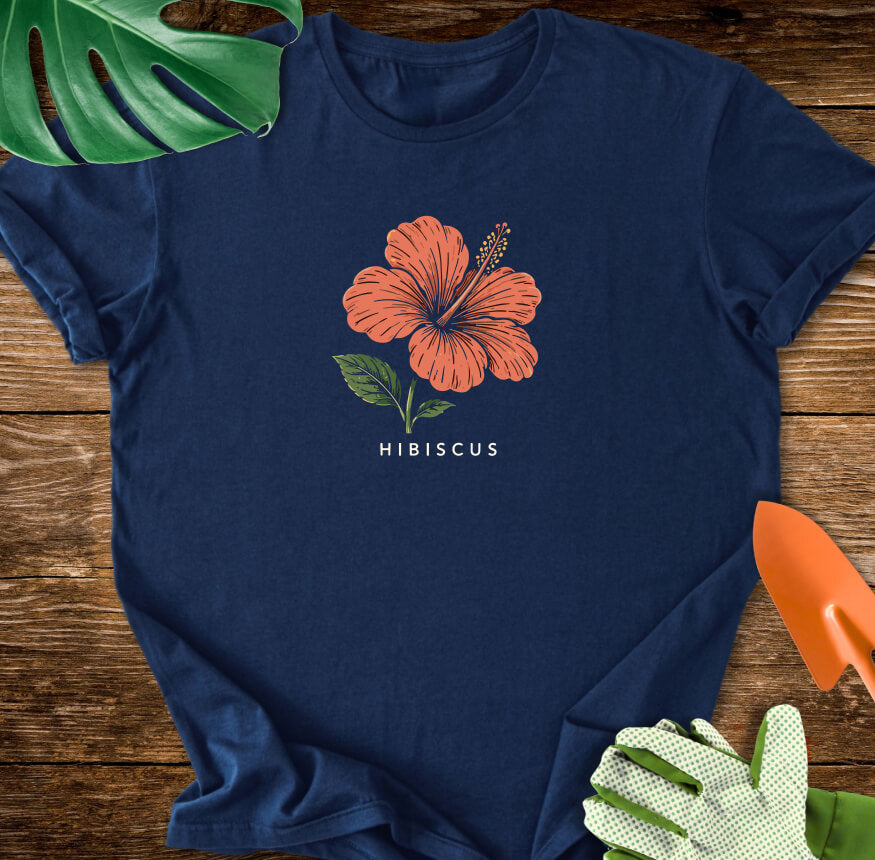 Hibiscus Vintage Botanical T-Shirt