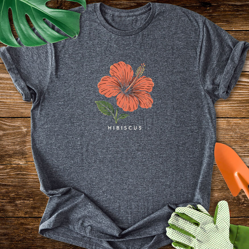 Hibiscus Vintage Botanical T-Shirt