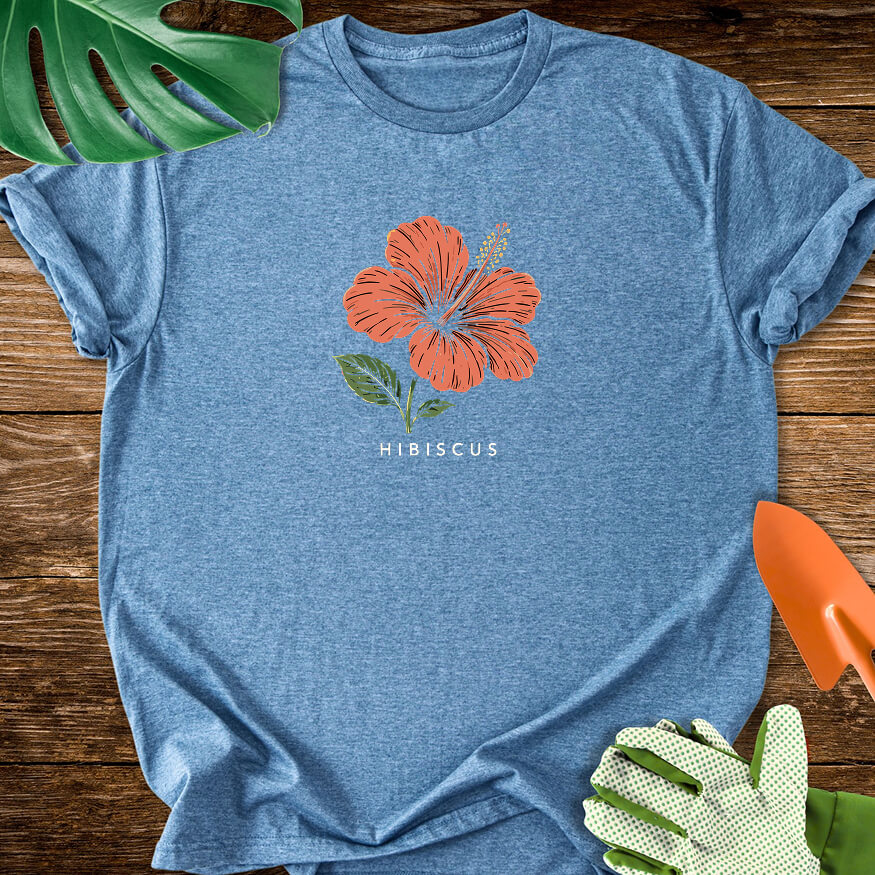 Hibiscus Vintage Botanical T-Shirt