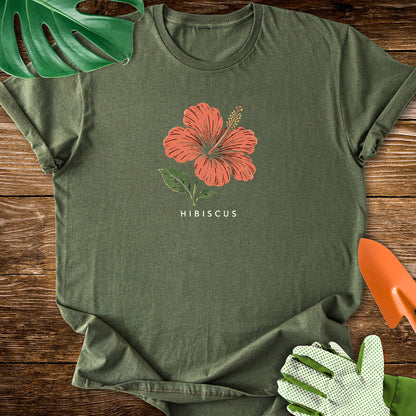 Hibiscus Vintage Botanical T-Shirt