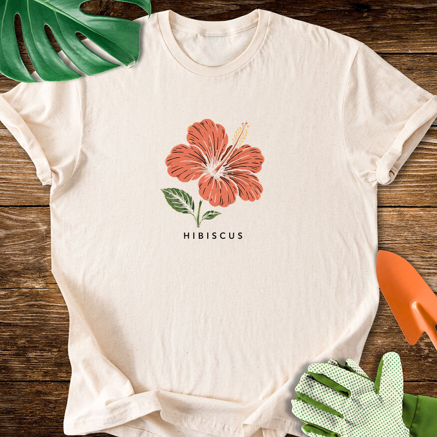 Hibiscus Vintage Botanical T-Shirt
