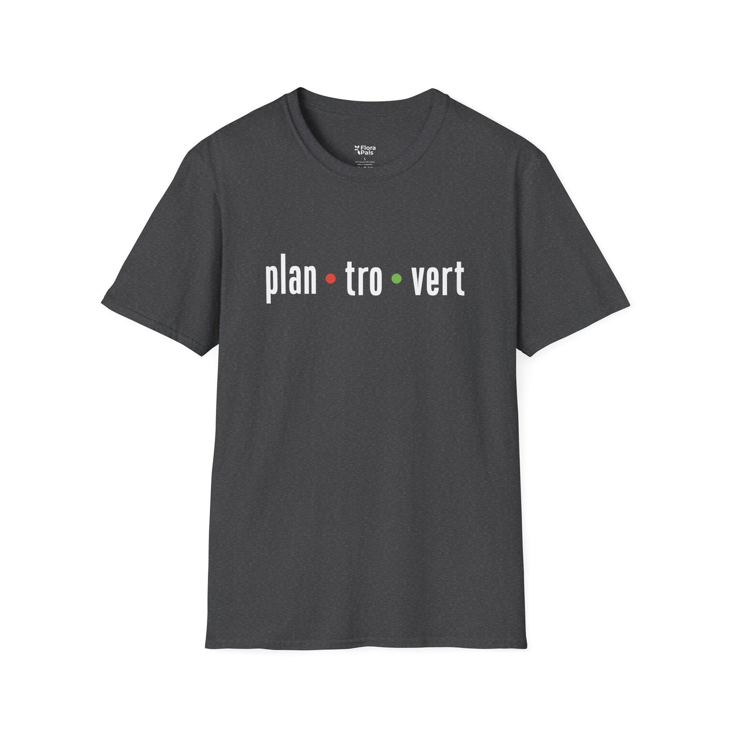 Plantrovert Plant Lover Typography T-Shirt