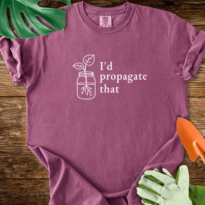 I’d Propagate That Minimalist Line Art T-Shirt | Comfort Colors