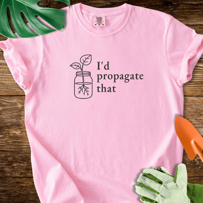 I’d Propagate That Minimalist Line Art T-Shirt | Comfort Colors
