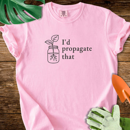 I’d Propagate That Minimalist Line Art T-Shirt | Comfort Colors