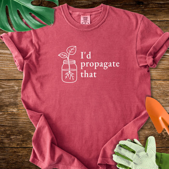 I’d Propagate That Minimalist Line Art T-Shirt | Comfort Colors