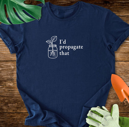 I’d Propagate That Minimalist Line Art T-Shirt