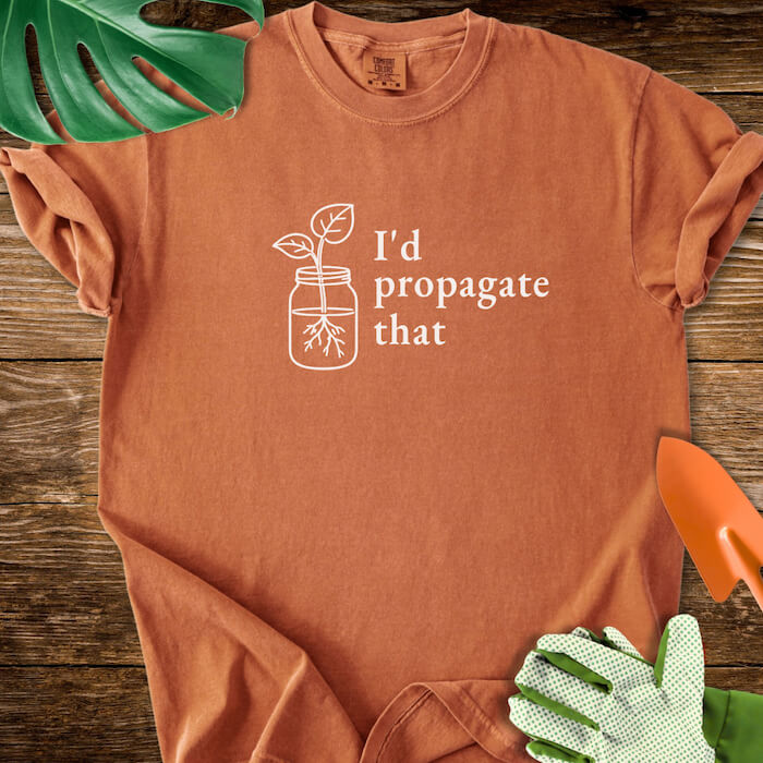 I’d Propagate That Minimalist Line Art T-Shirt | Comfort Colors