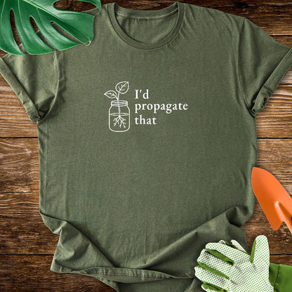 I’d Propagate That Minimalist Line Art T-Shirt