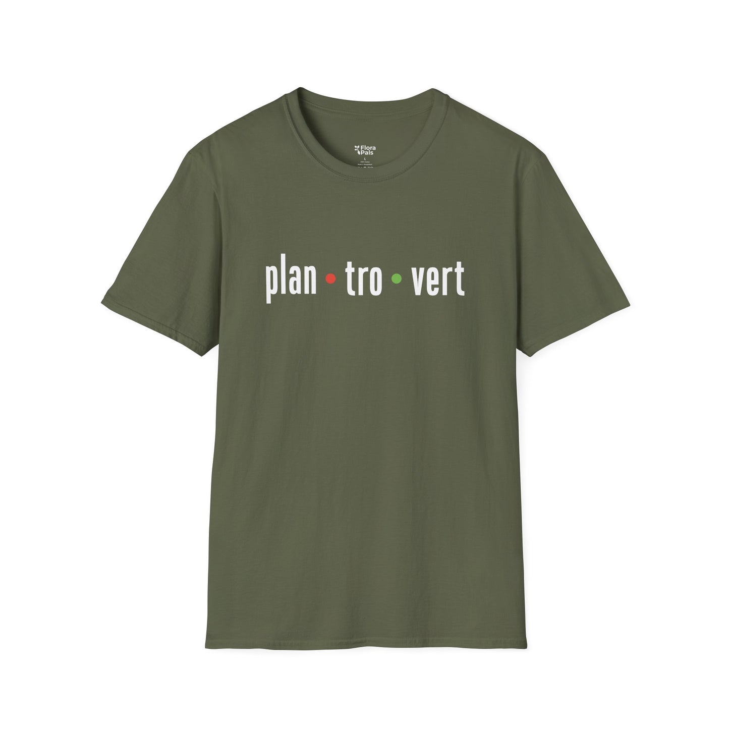 Plantrovert Plant Lover Typography T-Shirt