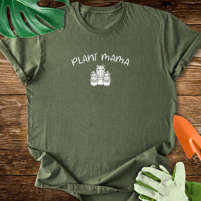 Plant Mama plant mom t-shirt design military green